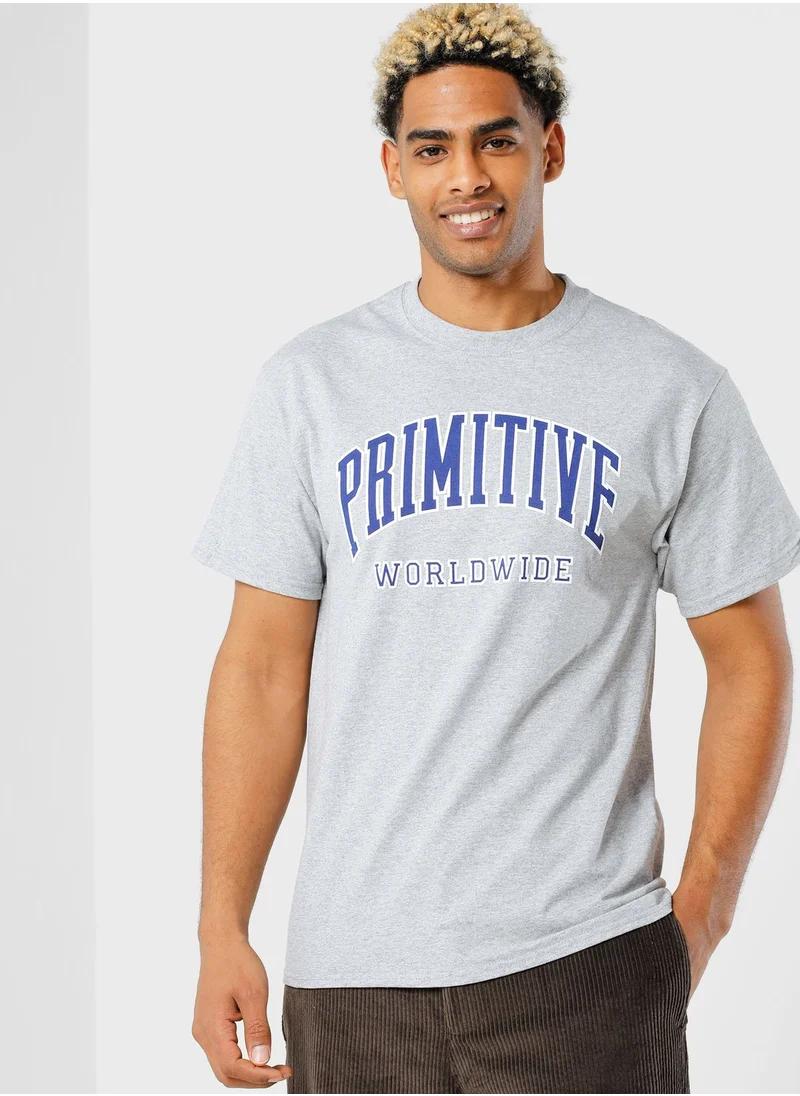 Primitive Collegiate Worldwide Tee