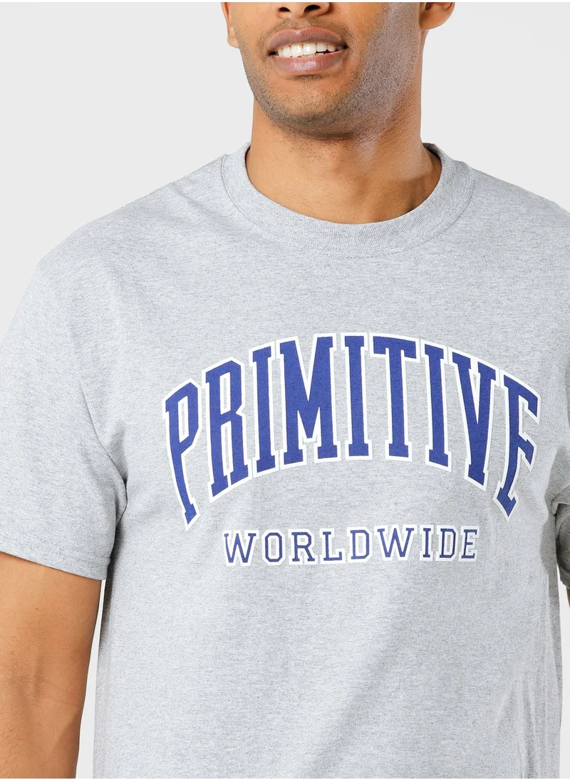 Primitive Collegiate Worldwide Tee