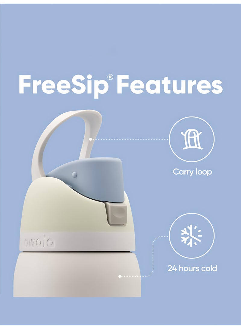 Owala Owala FreeSip Double Insulated Stainless Steel Sports Water Bottle | With Straw | BPA-Free | 1-Pack | 24 oz (Ice Breeze)  - Image 5