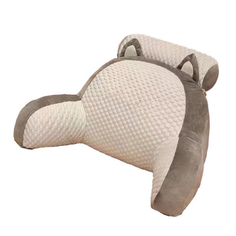 Bedside Cushion Lumbar Backrest Sofa Pillow Bed Cushion Pillow for Home Hotel Travelling Cat Shape - Image 1