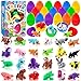 Vellibring 24pcs Prefilled Easter Eggs 3D Printed Animals for Kids Easter Plastic Egg Basket Stuffers Hunt Gifts for Boys Girls Easter Prizes Goodie Bag Classroom Birthday Party Favor - Image 2