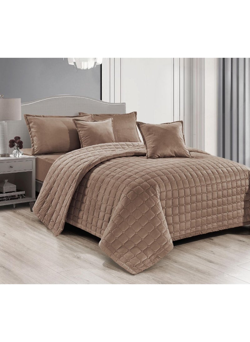 ريد روز مفرش سرير نفر مضغوط من المخمل الناعم - Image 1