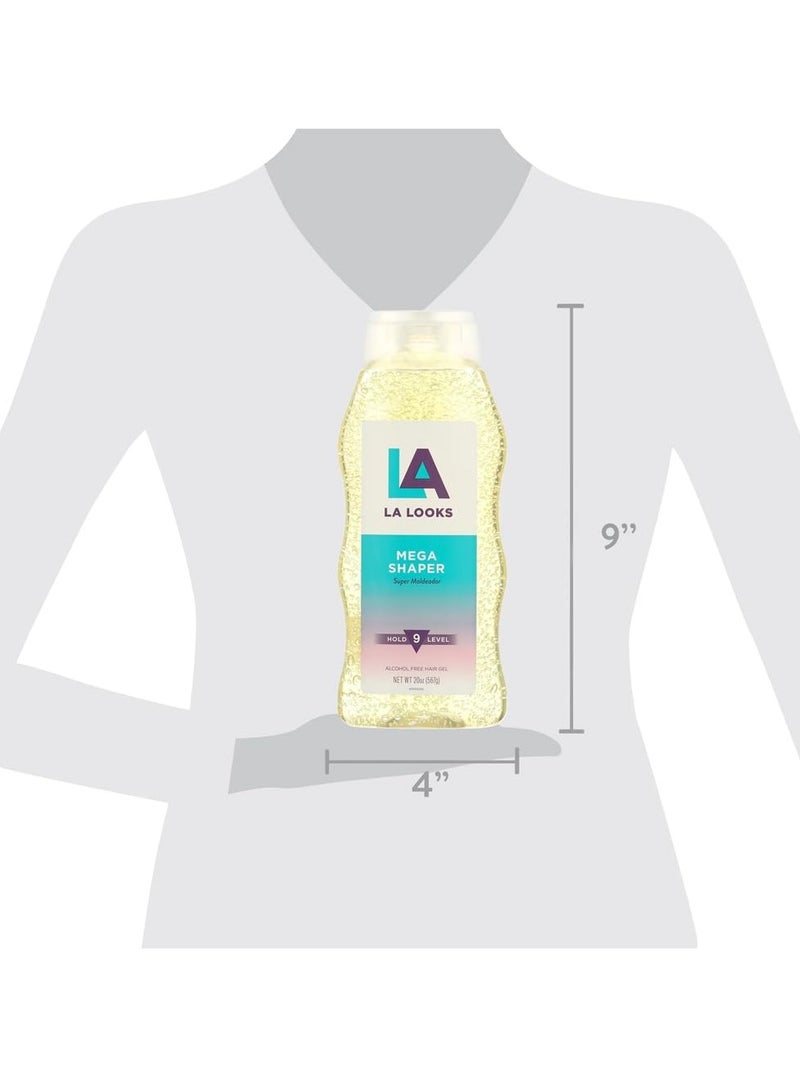 L.A. Looks Mega Shaper Hair Gel - Hold 9 Level - 20 Oz (567g) - Image 2