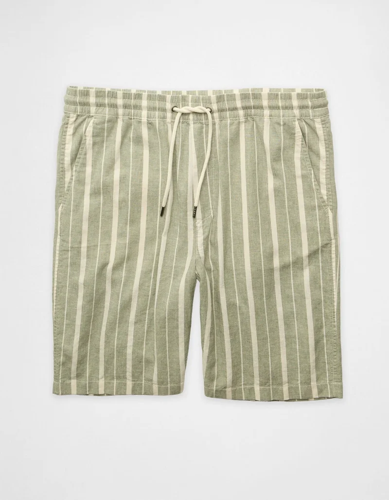 American Eagle  AE 10" Linen-Blend Trekker Short for Men | Best Price UAE