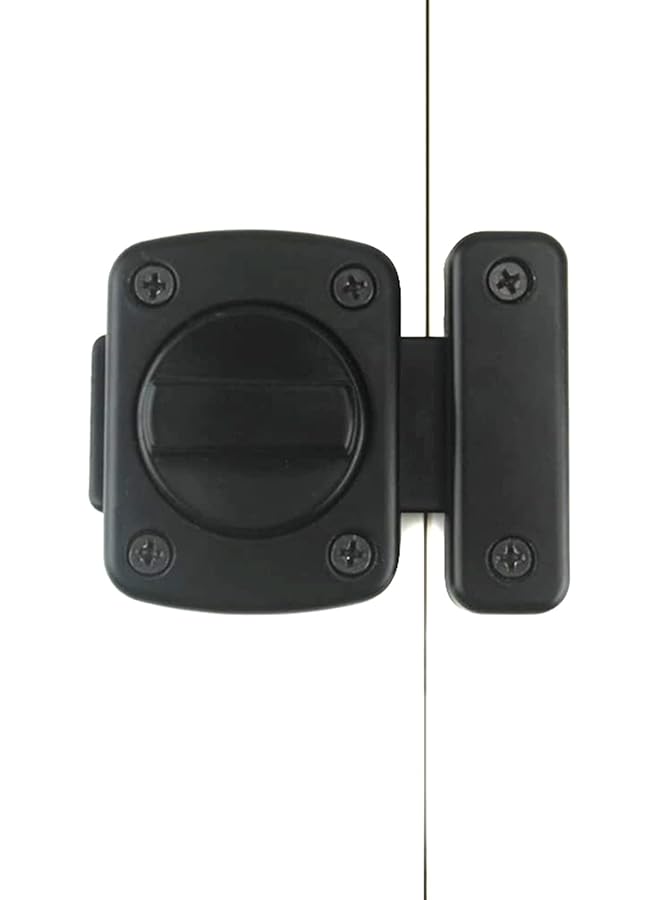 PROMASS Rotating bolt door lock door lock safety door lock, electroplated black - Image 1