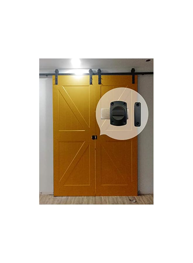 PROMASS Rotating bolt door lock door lock safety door lock, electroplated black - Image 2