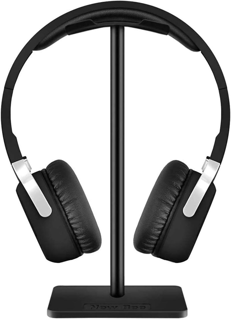 Bingcute Aluminum Desk Headphone Stand Hanger with Cable Holder for Sennheiser Sony Audio Technica Bose Beat AKG Gaming Headset Display Table Display Rack Hanger Support Black - Image 1