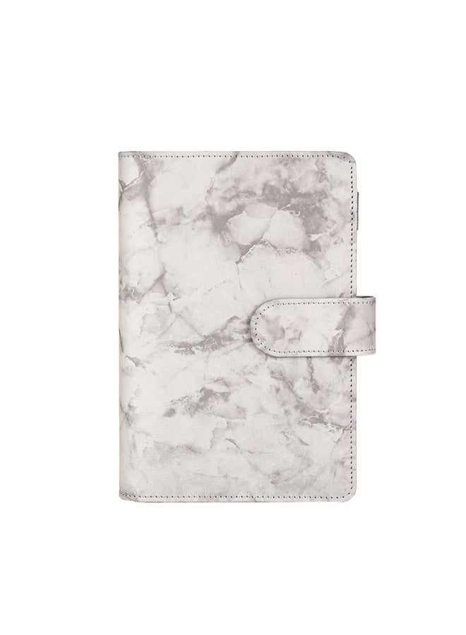 Dimension Stationery Korea Girl's Heart Macaron Loose-leaf Notebook Pu Hand Account Book Notebook Hand Account Book Travel Book - Image 1