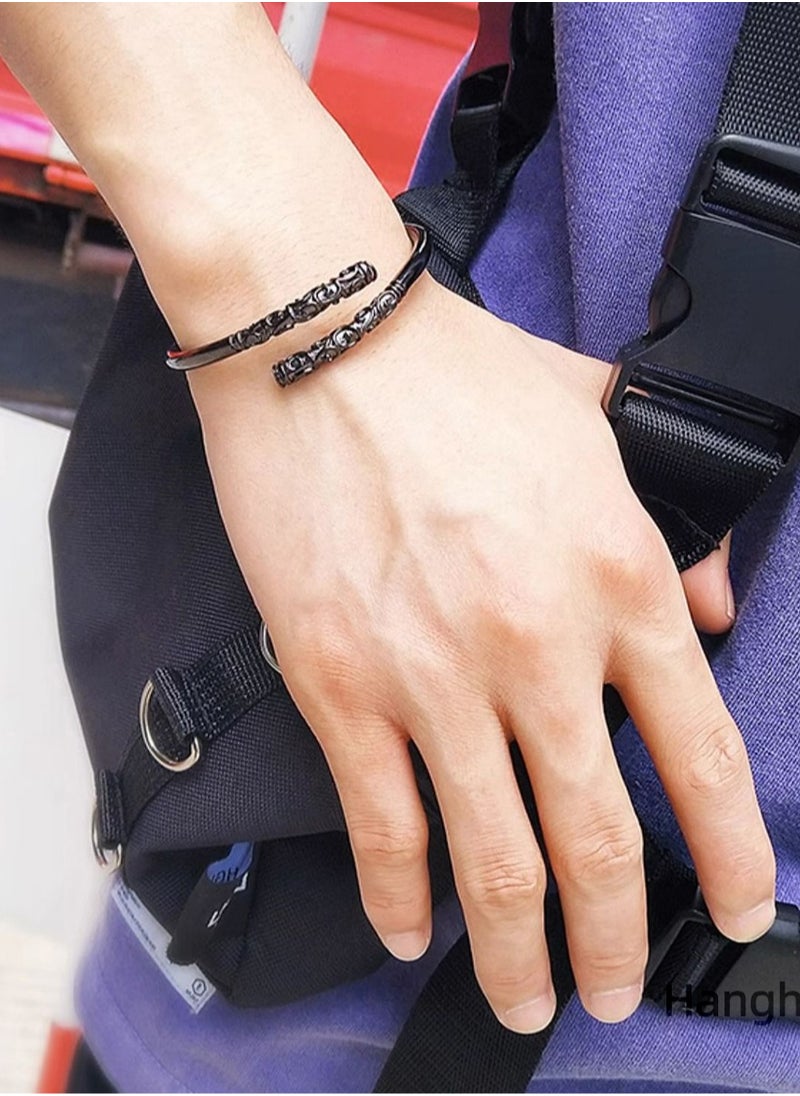 Hanghaijia Unisex Vintage Monkey King Wukong Gold band  style forever Bracelet  - Image 2