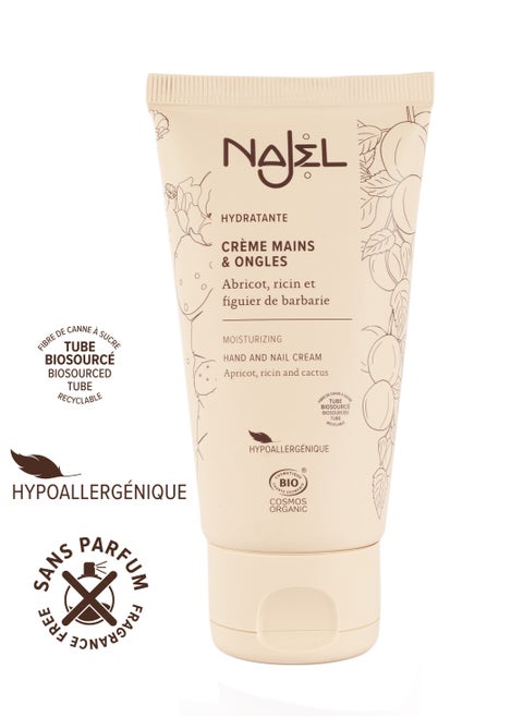 Organic Moisturizing Hand Cream Apricot & Cactus Oil