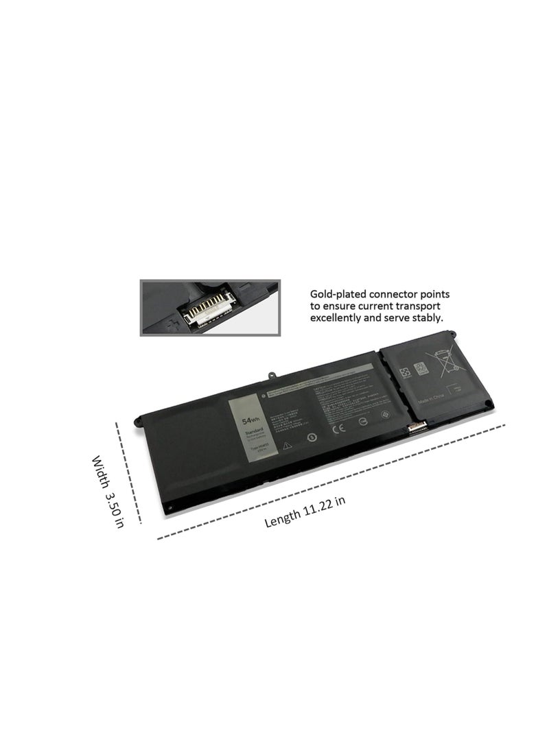 Terabyte استبدال بطارية اللابتوب V6W33 0WV3K8 0VKYJX 0MVK11 0XDY9K G91J0 0PG8YJ 0927N5 0FH3K2 لجهاز Dell Latitude 3320 3420 3520 Inspiron 5410 5418 3510 3511 3515 5515 Vostro 5510 5515 Series (15V 54Wh) - Image 4