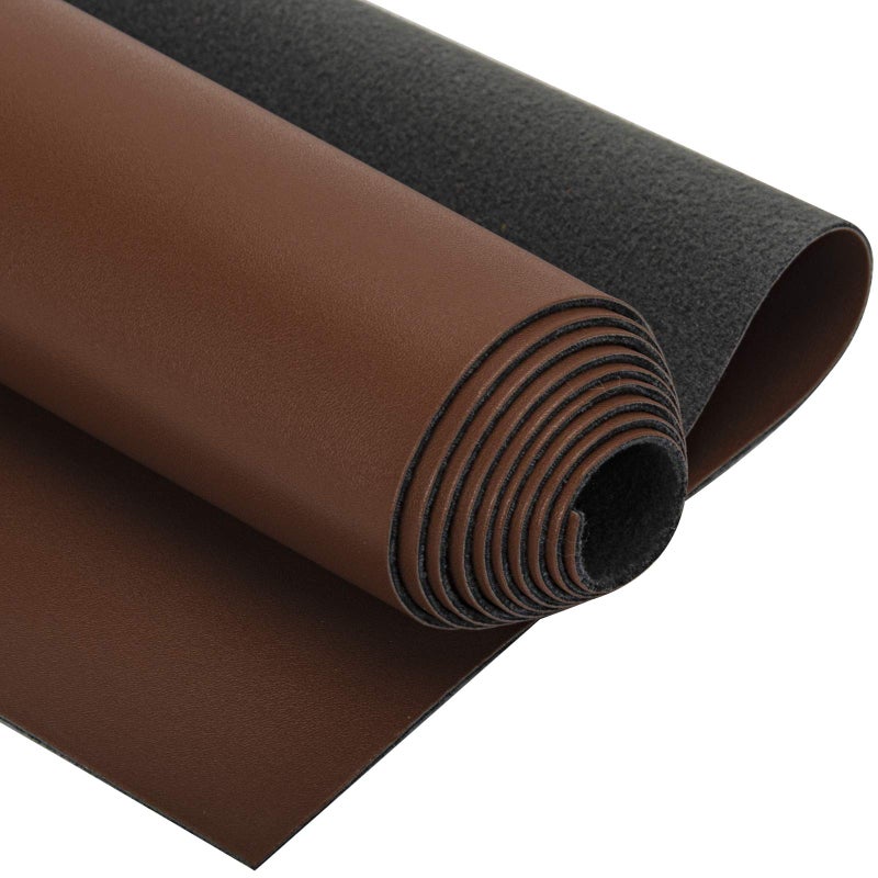 PU Fabric Leather 1 Yard 54 x 36 125mm Thick Faux Synthetic Leather Material Sheets for Upholstery Crafts DIY Sewings Sofa Handbag Hair Bows Decorations Coffee