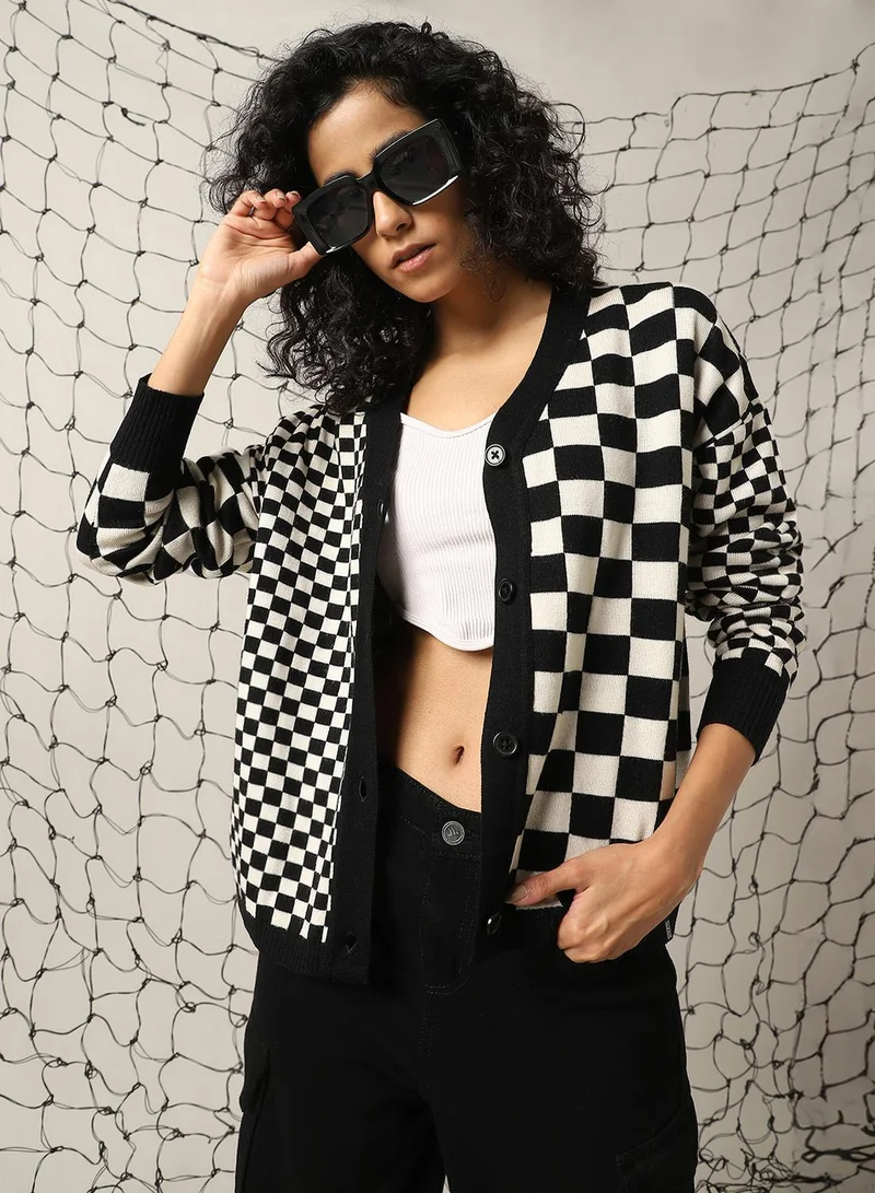 هوبرهولمي كنزة نسائية متعددة الألوان، مقاس عادي، أكريليك 1%