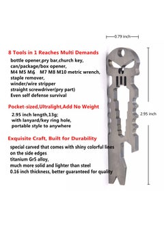 BANG TI Titanium Punisher Bottle Opener Pocket Pry Bar Multi Key Chain Tool  - Image 2