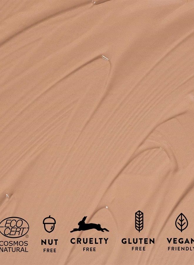 Organic Skincare | The Concealer #45 ALMOND - Long-lasting Concealer Makeup, Dewy Finish, With Hyaluronic Acid And Smart Minerals, Vegan, Ecocert Certified, Recyclable Packaging, 0.13 oz