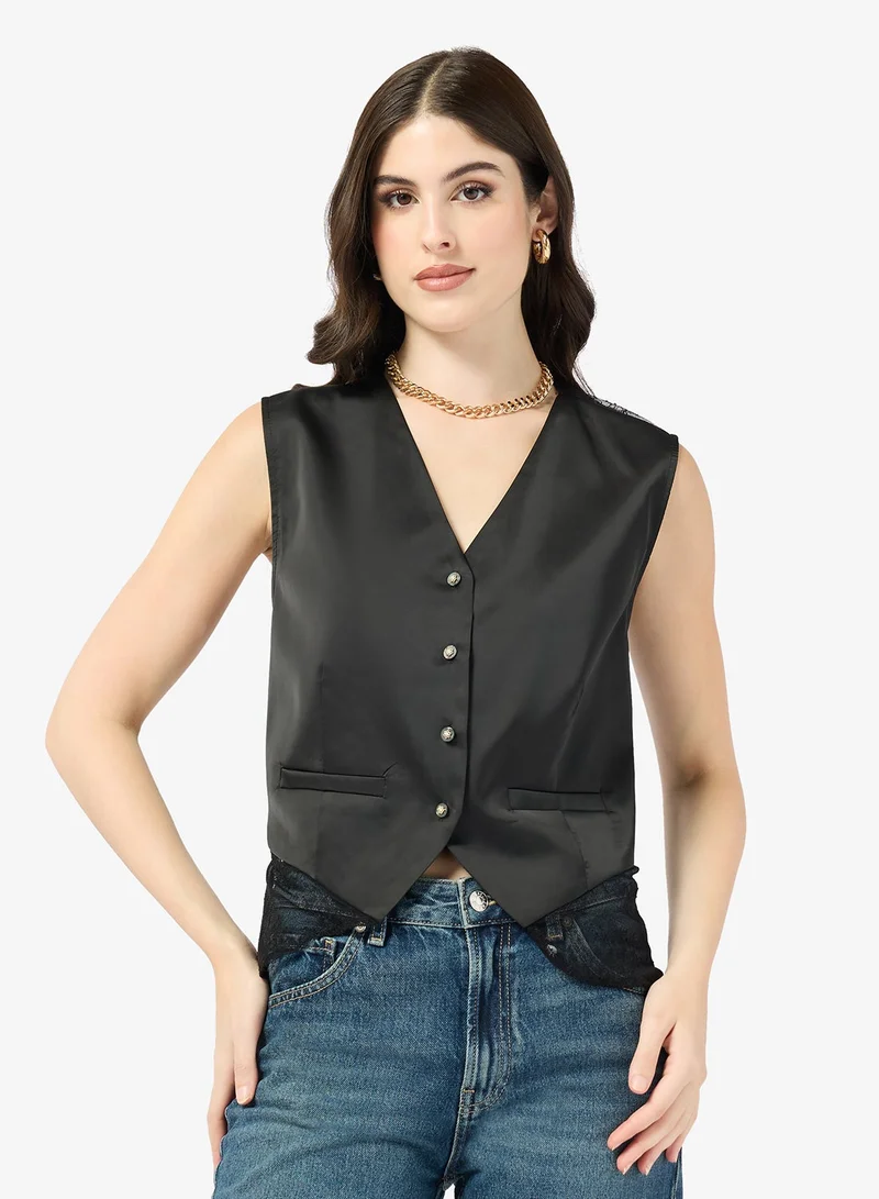 ELLA Vest With Sheer Back