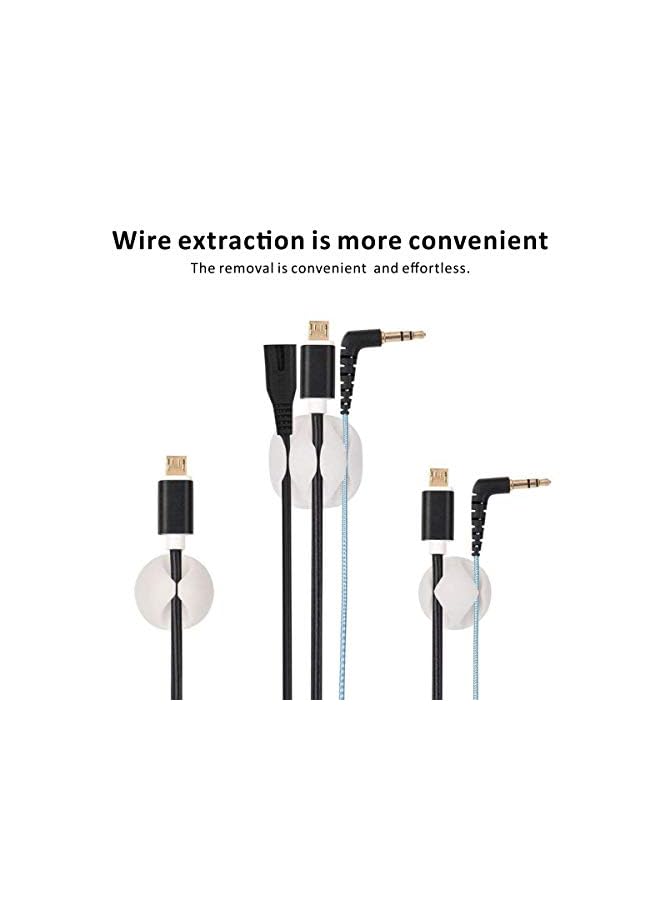 Baytion Cable Clips Holder 30 PCS, Silicone Desktop Clips Tools,USB Cable Organizer Wire Holder Multipurpose Cord Management Electronics Accessories for Home Storage & Desk & Office Wire Improvement - Image 2