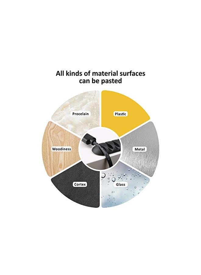 Baytion Cable Clips Holder 30 PCS, Silicone Desktop Clips Tools,USB Cable Organizer Wire Holder Multipurpose Cord Management Electronics Accessories for Home Storage & Desk & Office Wire Improvement - Image 5