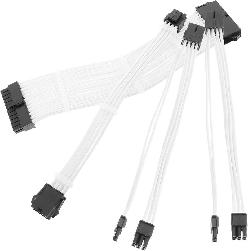 Generic 1set Power Supply Extension Cable Kit Cable Extenders for ATX Gpu Combs Compatible Power Supplies - Image 1