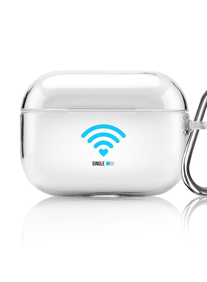 Stylizedd Classic Clear printed Case for Apple AirPods Pro 2nd Generation Thin Transparent Cover [Designed for Apple AirPods Pro 2nd Generation] - Wifi Single Guy - Image 1