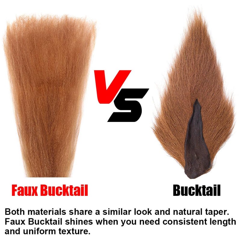 LURELINK Faux Bucktail Fly Tying Materials Kit â€“12 & 16 Colors Synthetic Bucktail Hair for Fly Fishing Jig & Streamer Lure Making Making (12-Color Set) - Image 3