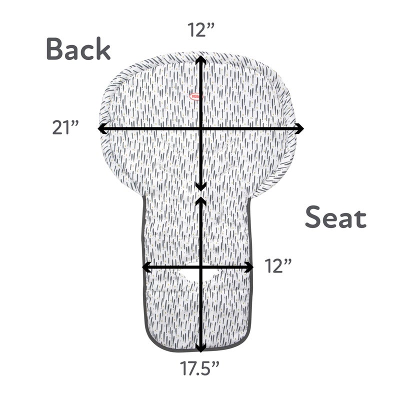 Nuby Baby High Chair Cover - Protects from Spills and Crumbs - Water Resistant for Easy Cleanup - Brush Strokes Print - Image 5