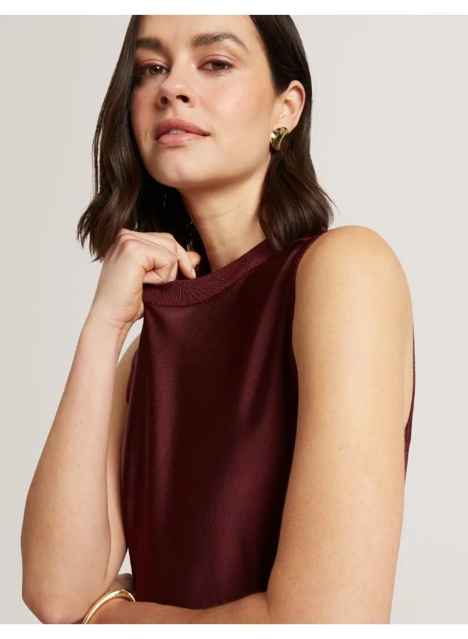 Ted Baker  Knitted Back Detailed Sleeveless Maxi Dress for Women | Best Price UAE