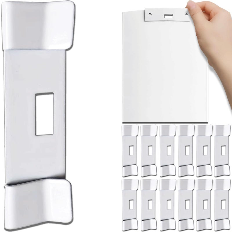 Takngjd Metal Vertical Blind Repair Vane Savers, White (12) - Image 1