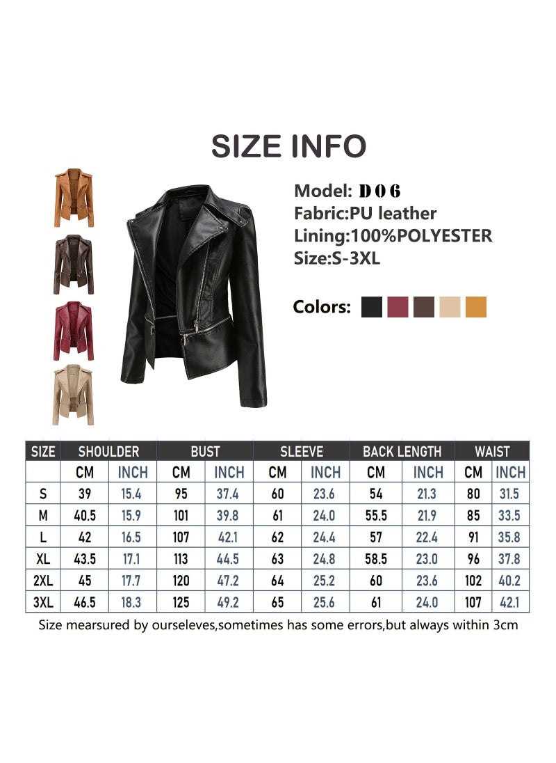 Women's New Leather Jacket With Detachable Hem For Casual Wear Black - pzsku/Z03790934171055128A5EZ/45/_/1691910634/2ecbfb45-bfcc-44eb-93e8-227b67804e43