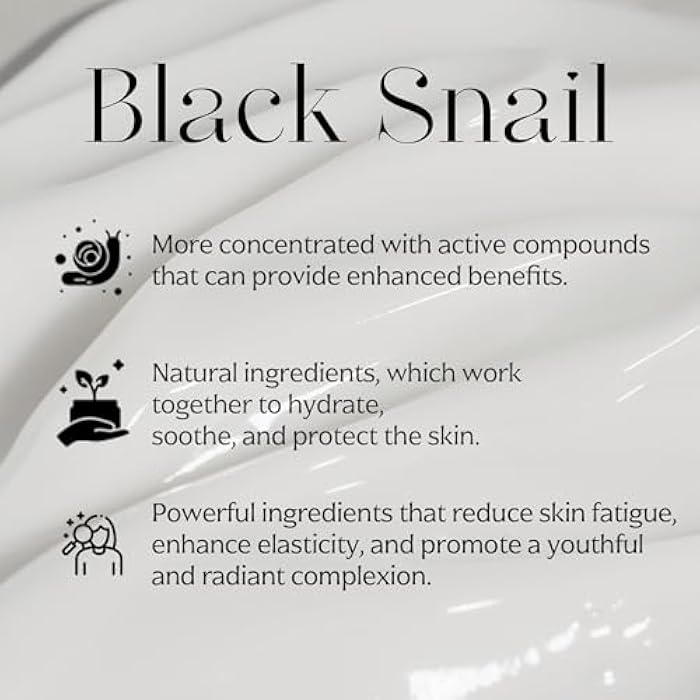MIZON Black Snail All In One Cream Intensive Korean Skin Care Facial Moisturizing Snail Mucin Extract (2.54 fl oz) - Image 5