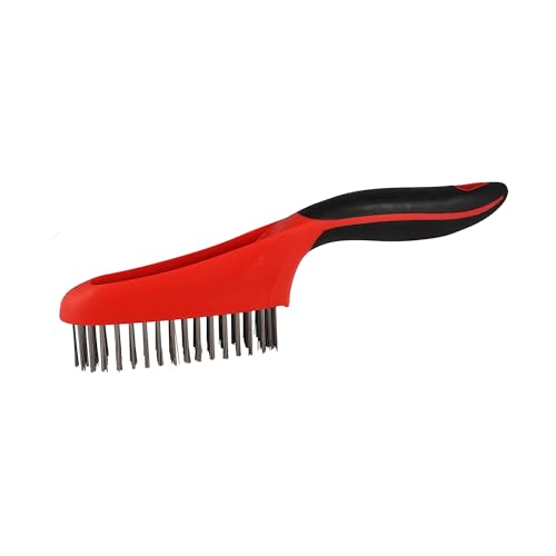 Red Devil 4162 Soft Grip Stainless Steel Wire Brush, 10", Steel - Image 2