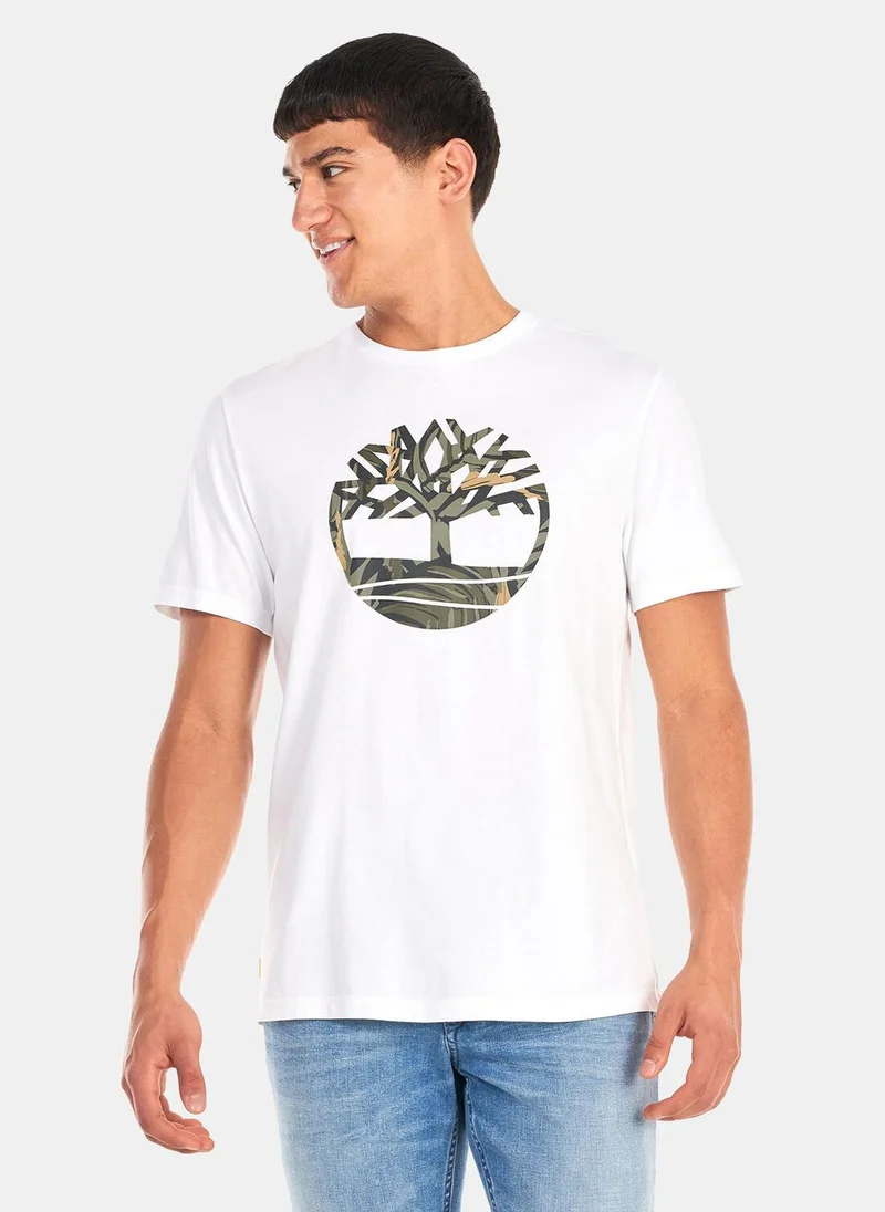 Timberland Men's Tree Logo Seasonal Camo T-Shirt