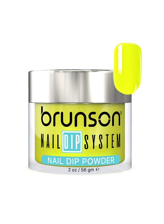 brunson Nail Dip Powder Dip And Buff System Color 56gm, French Nail Art Starter Manicure Salon DIY At Home Odor Free And Long Lasting No Needed Nail Lamp Curing BDK189