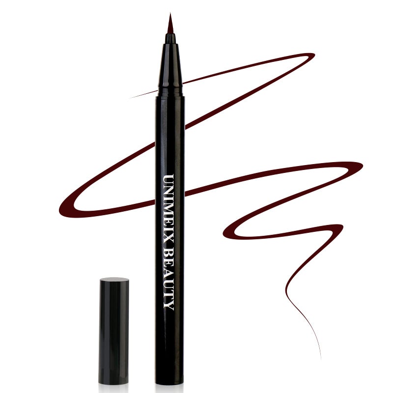 UNIMEIX Liquid Liner  Waterproof Eyeliner Pen Precise All Day Wear Brown