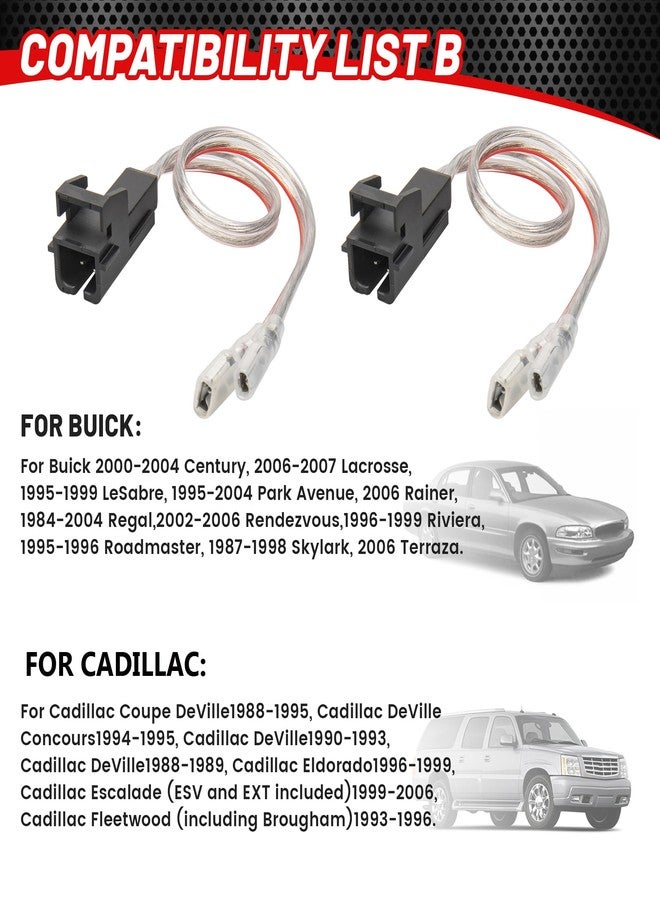 RED WOLF Door Speaker Wiring Harness Replacement for Chevy GMC Silverado Sierra 1995-2009, Buick 1995-2006, Cadillac 1988-1999 Install Aftermarket Audio Speaker Wire Cable 4 PCS - Image 3