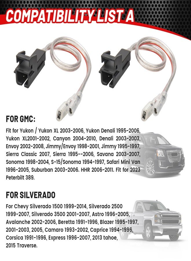 RED WOLF Door Speaker Wiring Harness Replacement for Chevy GMC Silverado Sierra 1995-2009, Buick 1995-2006, Cadillac 1988-1999 Install Aftermarket Audio Speaker Wire Cable 4 PCS - Image 4