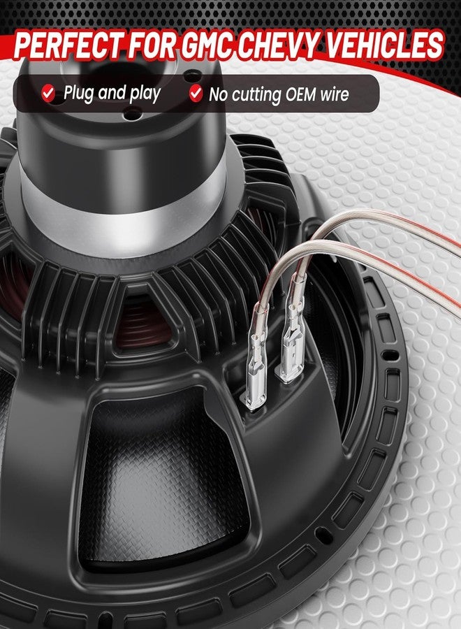 RED WOLF Door Speaker Wiring Harness Replacement for Chevy GMC Silverado Sierra 1995-2009, Buick 1995-2006, Cadillac 1988-1999 Install Aftermarket Audio Speaker Wire Cable 4 PCS - Image 2