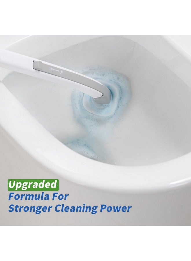 oshang Disposable Toilet Brush 2 Pack- Toilet Bowl Cleaner, Toilet Cleaning Supplies, Toilet Brush with Holder, 28 Refills for Deep Cleaning and Hygienic Bathroom Maintenance - Image 2
