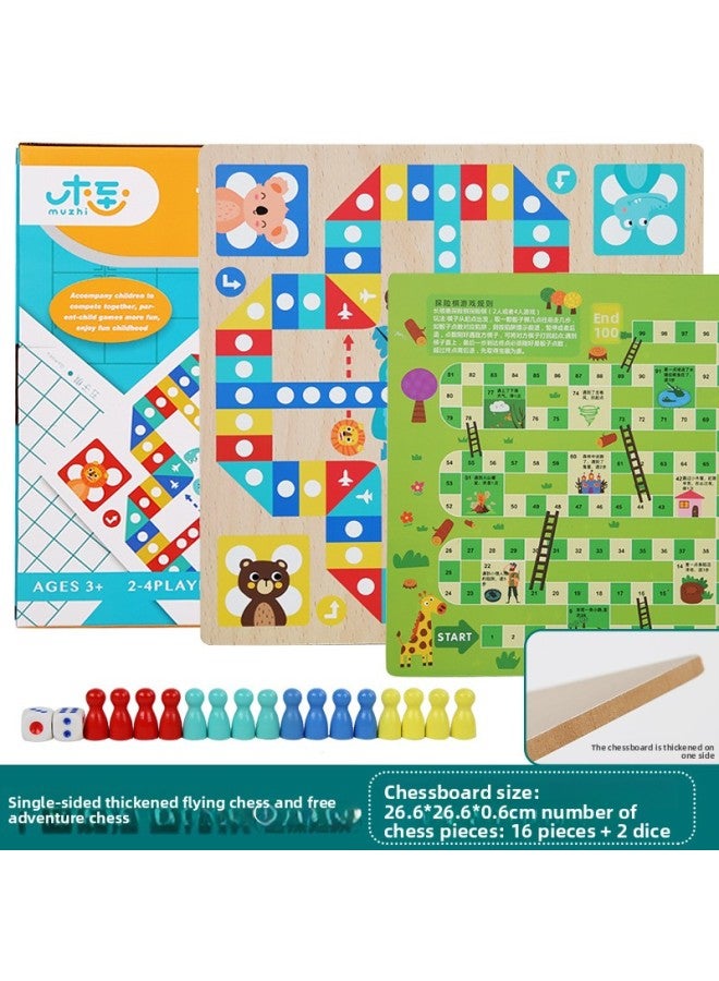 Children's Flying Chess Gobang Chess Multifunctional Chess Chess Drawer Board Children's Chess Educational Toys