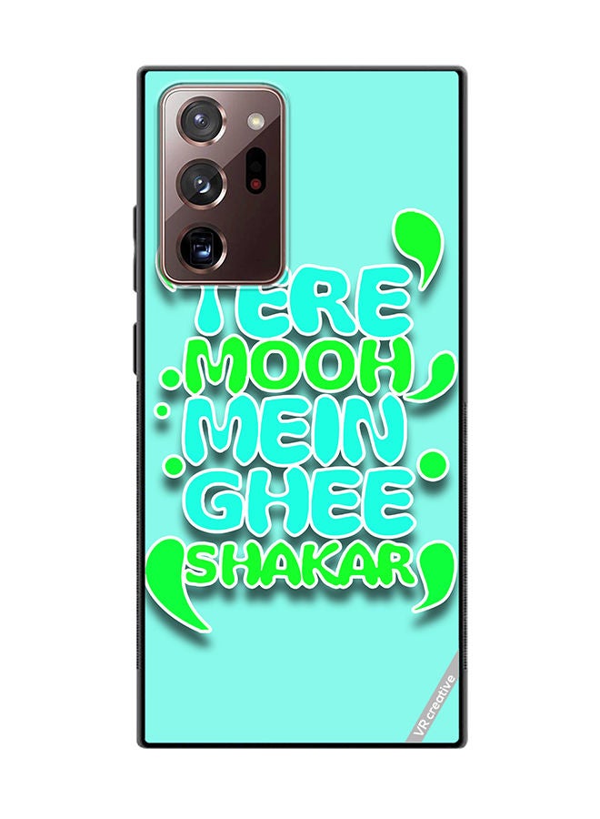 VR CREATIVE Protective Case Cover For Samsung Galaxy Note20 Ultra 5G Tere Mooh Mein Ghee Shakar Hindi Quots Design Multicolour - Image 1