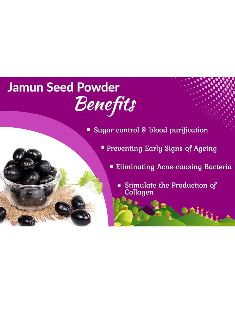 مملكة الإكسسوارات مسحوق جامون (100 غرام) - طبيعي ونقي 100% | مناسب للبشرة والشعر | يُحافظ على نضارة البشرة، ويُنظّم إفراز الزيوت، ويُقلّل من ظهور الشوائب | يُقوّي الشعر، ويُغذّي فروة الرأس، ويُعزّز نموّه. - Image 5