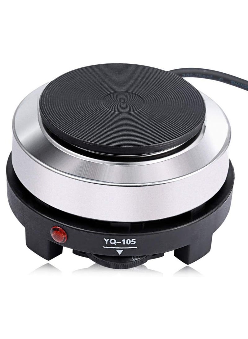 DubaiGallery فرن تسخين كهربائي بقدرة 500 واط مع ترموستات وكوب صغير وفرن صغير لتحضير القهوة والشاي فرن كهربائي ثابت الحرارة يمكنك صنعه بنفسك - Image 1