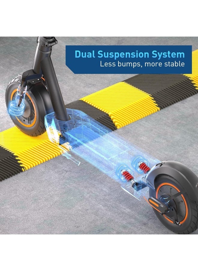 HIBOY Max Pro folding electric scooter || Range 75 kms || Top Speed 35 km/h || Dual Suspension || with double braking system & App  - Image 5