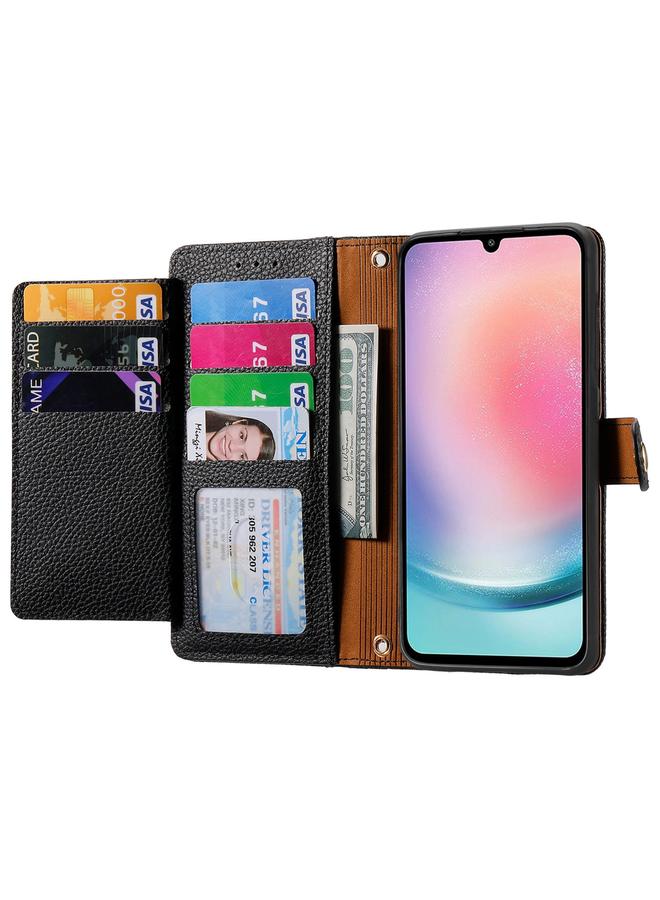 S-TOP Case For Samsung Galaxy A25 5G Love Zipper Lanyard Leather Phone Case - Image 3