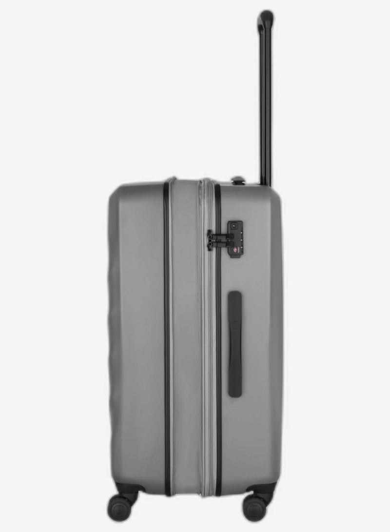 Wenger Motion 69 Cm Hardside 4-Double Wheeled Expandable Check-In Luggage Trolley - Grey - Image 5