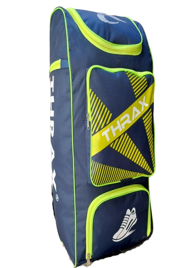 THRAX BGT Cricket kIT Bag Blue Lime - Image 1