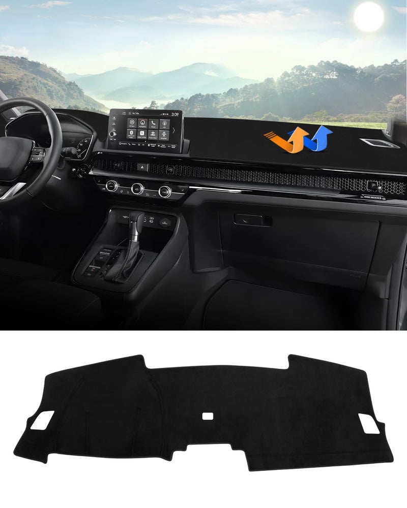 Autorder Dashboard Cover Mat for 2023 2024 2025 2026 Honda CR-V CRV Accessories Dash Cover Flannel Dash Mat Sunshade Glare UV Rays Protector(Without Hud) - Image 1