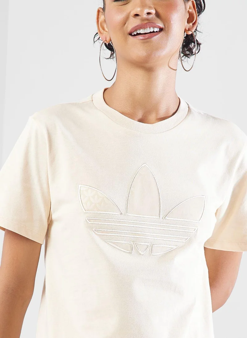 Adidas adidas MONOGRAM TEE Pink Originals Women T-SHIRTS