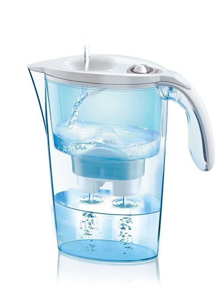 LAICA - Mechanical Stream Water Pitcher Filter Jug Eco Edition with Bi-flux Mineral Balance Filter System - Image 1