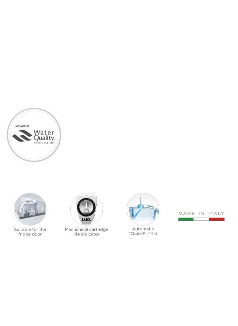 LAICA - Mechanical Stream Water Pitcher Filter Jug Eco Edition with Bi-flux Mineral Balance Filter System - Image 1